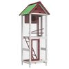 vidaXL Casetta per Uccelli Moka 60x58,5x160 cm Legno Massello di Pino