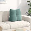 vidaXL Cuscino per Schiena Verde Mare 45 x 24 x 50 cm Velluto