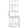 vidaXL Libreria Grigio Sonoma 40 x 30 x 146 cm Legno multistrato