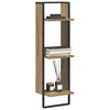 vidaXL Scaffale da parete Rovere artigianale 30 x 25 x 100 cm