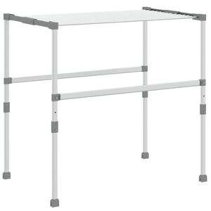 vidaXL Stendibiancheria 83x(50-55)x(40-85) cm in Alluminio