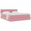 vidaXL Letto con Contenitore con materasso Rosa 180 x 200 cm Velluto