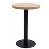 vidaXL Tavolo da Bistrot Marrone Chiaro 50 cm in MDF