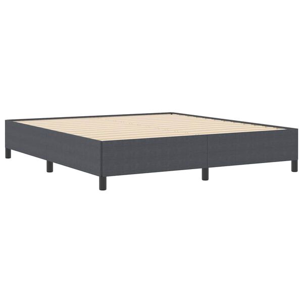 vidaXL Letto a molle Grigio scuro 180 x 200 cm Velluto
