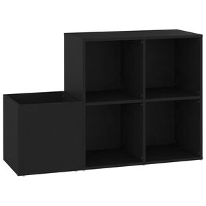vidaXL Scarpiera da Ingresso Nera 105x35,5x70cm in Legno Multistrato