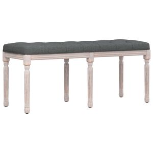 vidaXL Panca Grigio Scuro 110x40x49 cm in Tessuto