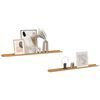 vidaXL Scaffale da parete 2 pcs Beige 115 x 9 x 3 cm Legno multistrato