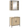 vidaXL Set di mobili per il bagno 2 pz Marrone 60 x 30 x 60 cm