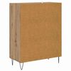vidaXL Credenza Rovere artigianale 69,5 x 34 x 90 cm Legno multistrato