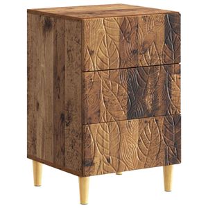 vidaXL Comodino Legno antico 43 x 39,5 x 66,5 cm Legno ingegnerizzato