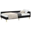 vidaXL Struttura Letto Angolare con Materasso Altro 2 pz Verde Tessuto