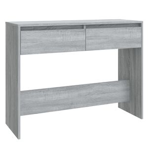 vidaXL Tavolo Consolle Grigio Sonoma 100x35x76,5 cm in Truciolato