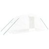 vidaXL Serra con Telaio in Acciaio Bianco 10 m&sup2; 5x2x2,3 m