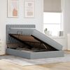 vidaXL Letto con Contenitore con materasso Grigio chiaro 140 x 200 cm