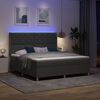 vidaXL Letto a molle con materasso Grigio 180 x 200 cm Tessuto