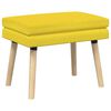 vidaXL Panchina a doppio strato Giallo Chiaro 60 x 40 x 46 cm Tessuto