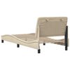 vidaXL Giroletto senza Materasso Crema 80x200 cm in Tessuto