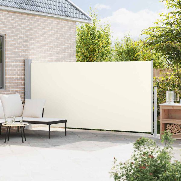vidaXL Tenda Laterale Retrattile per Patio 180x500 cm Crema