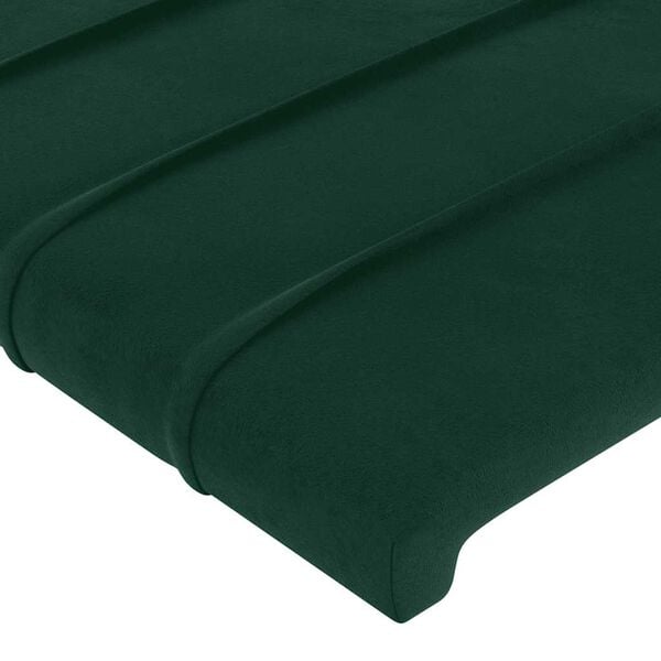 vidaXL Testiere 2 pz Verde Scuro 72x5x78/88 cm in Velluto