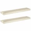 vidaXL Set di Cuscini per Pallet 2 pz Tessuto Oxford Crema