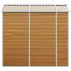 vidaXL Casetta da giardino marrone chiaro 191x215x198 cm in acciaio zincato