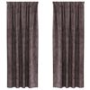 vidaXL Tende in Velluto 2 pz Marrone 225 x 140 cm Velluto