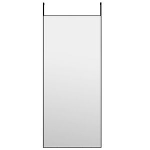 vidaXL Specchio da Porta Nero 40x100 cm in Vetro e Alluminio