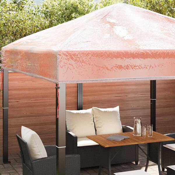 vidaXL Sostituzione Copertura Gazebo Trasparente 300 x 300 x 26 cm PVC