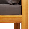 vidaXL Set di divani da giardino 5 pezzi con cuscini in legno di acacia e corda