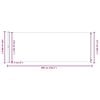 vidaXL Tenda Laterale Retrattile per Patio 220x600 cm Crema