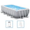 Intex Set Piscina Prism Frame Rettangolare 400x200x100 cm