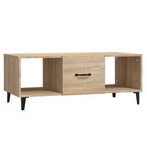 vidaXL Tavolino da Salotto Rovere Sonoma 102x50x40cm Legno Multistrato