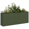 vidaXL Fioriera Verde Oliva 200x40x80 cm in Acciaio Laminato a Freddo
