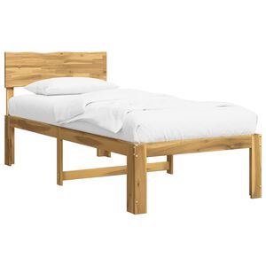vidaXL Letto Singolo con Testiera ROSTOCK Bianco 75 x 190 cm