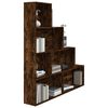 vidaXL Libreria Rovere Fumo 155x24x160 cm