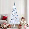 vidaXL Albero di Natale artificiale Bianco 180 cm PVC e Acciaio