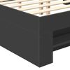 vidaXL Struttura del letto Nero 120 x 200 cm Legno multistrato