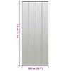 vidaXL Zanzariera Porta con Tenda in Rete Nera 100x220 cm Poliestere
