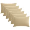 vidaXL Federa 6 pcs HEERLEN Beige 50 x 80 cm Poliestere