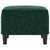 vidaXL Poggiapiedi Verde Scuro 60x50x41 cm in Velluto