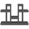 vidaXL Supporto per Piante Grigio 104,5x25x77,5 cm in Massello di Pino