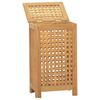 vidaXL Cesto del Bucato 35x25x60 cm in Legno Massello di Teak