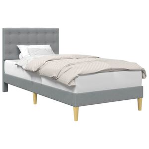 vidaXL Struttura del letto Grigio Chiaro 80 x 200 cm Tessuto