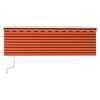 vidaXL Tenda Retrattile Automatica con Parasole 4x3 m Arancio Marrone