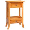 vidaXL Tavolo consolle con cassetto Naturale 50,5 x 30 x 75,5 cm