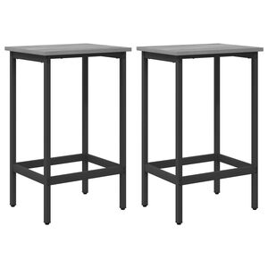 vidaXL Sgabello da bar 2 pz Sonoma grigio 40 x 32 x 64 cm