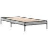vidaXL Giroletto Grigio Sonoma 90x200 cm Legno Multistrato e Metallo