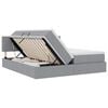 vidaXL Letto con Contenitore con materasso Grigio chiaro 180 x 200 cm