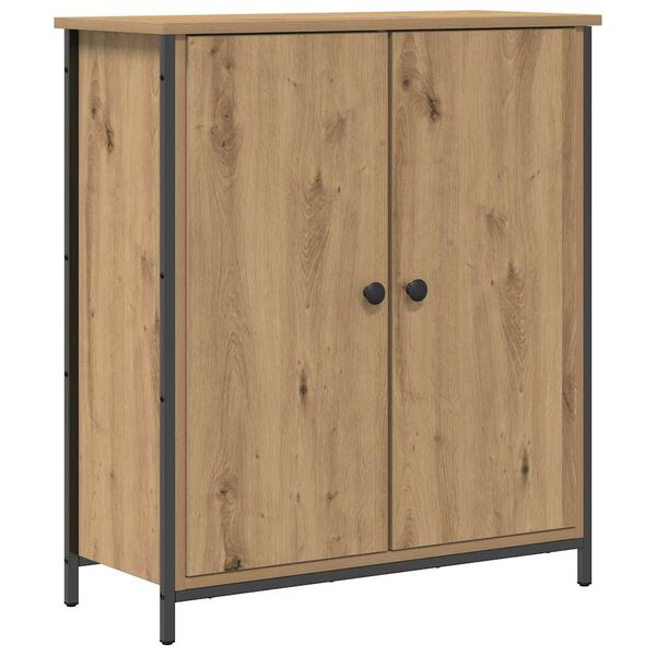 vidaXL Credenza rovere artigianale 70 x 30 x 80 cm Legno multistrato
