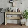 vidaXL Tavolino Consolle Rovere Sonoma 102x30x80 cm Legno Multistrato